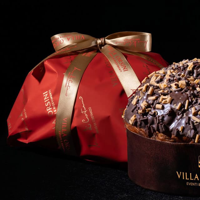 Panettone gusto cioccolato e incarto